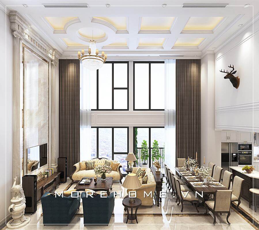 Các ý tưởng thiết kế phòng khách sang trọng và cao cấp